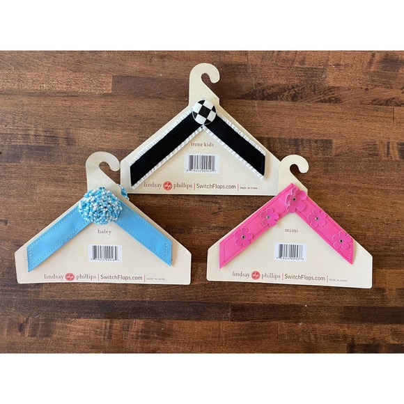 Lindsay Phillips KIDS MEDIUM (3) Three Sets Switch Flop Straps - Picture 2 of 2